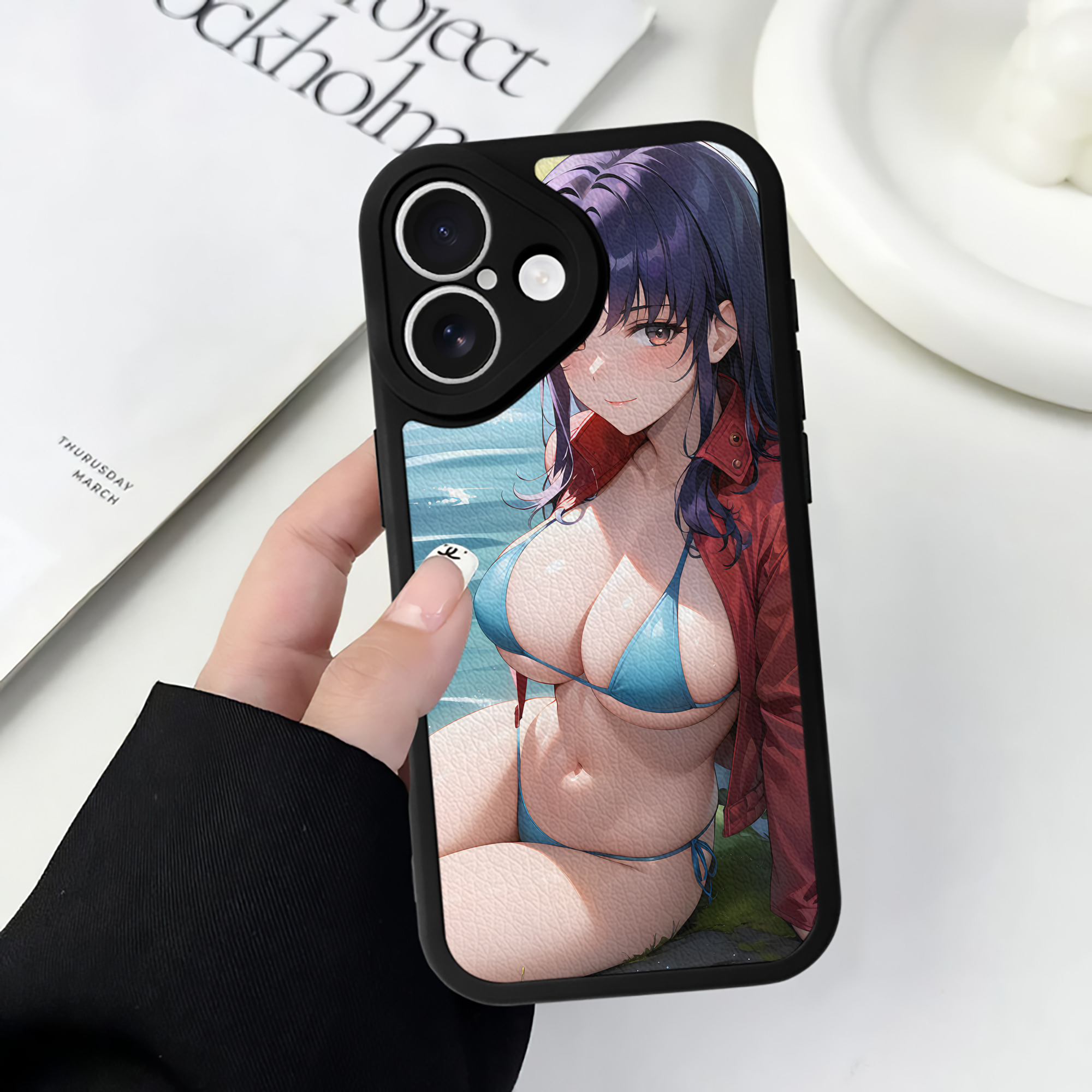 （画像用） EVA 新世紀エヴァンゲリオン 【iPhone 16シリーズ対応】シリコンスマホケース（レザー調） 材質：シリコン